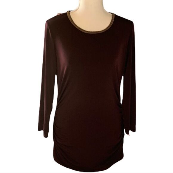 Ellen Tracy Ruched Bodycon Dress Sz S - Picture 1 of 8